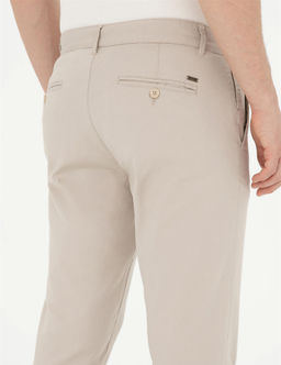 Bej Slim Fit Kanvas Pantolon - Pierre cardin фото 7