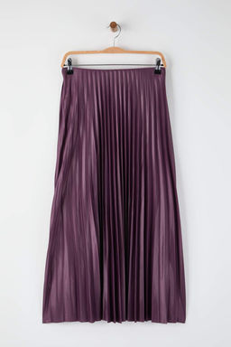 Mor A Kesim/Can Form Piliseli Maxi Esnek Orme Etek TWOSS24ET00041