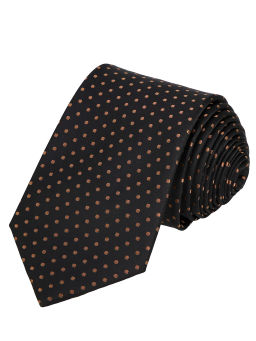 Галстук мужской GREG Greg-poly 7-черн+корич. 268.1.017