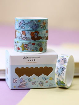 Набор декоративного скотча "Little astronaut", light-blue