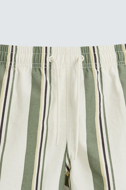 STRIPED MID-LENGTH SWIMMING TRUNKS - Zara фото 8