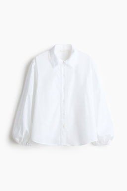 Camisa de algod?n con ribete de encaje - H&m фото 2