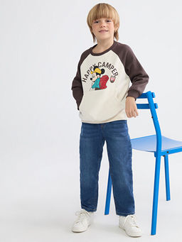 Beli Lastikli Erkek ?ocuk Jean Pantolon