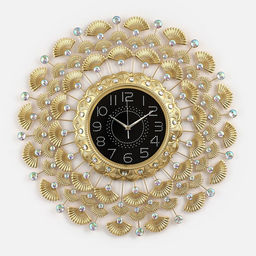 Часы настенные интерьерные «Моруо», серия: Ажур, бесшумные, плавный ход, 70×70 см, циферблат d=24 см