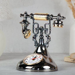 Часы настольные Телефон 15х12х19 см / А527 /уп 72/ - Галеонтрейд фото 3