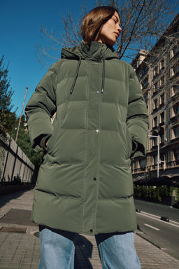 SEMI-LONG RUBBERISED WINDPROOF ANORAK