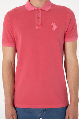 Erkek Slim Fit Polo Yaka Pembe Basic Ti__rt Sepette S_rpriz _ndirim - U.s. polo assn фото 6