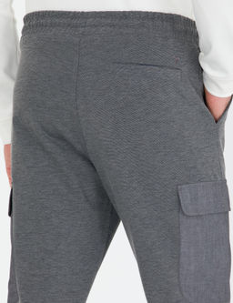 Серые меланжевые спортивные штаны-джоггеры - Cacharel фото 7