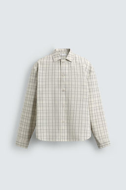 TEXTURED CHECK OVERSHIRT