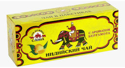 Три дружных слона/ 25 /ЧЁРНЫЙ С БЕРГАМОТОМ / чай инд. вес 2 г*25 пак (Рязанская ЧФ)