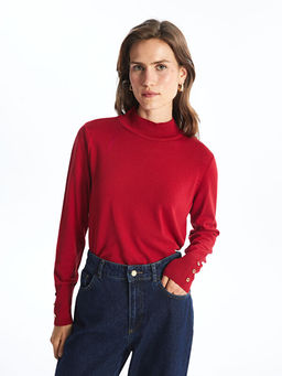 Yar?m Bal?k?? Yaka Kad?n Triko Kazak