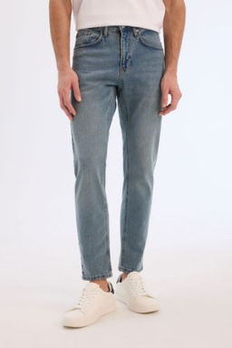 Slim Tapered Fit Dar Kal?p Normal Bel Daralan Paca Jean Pantolon