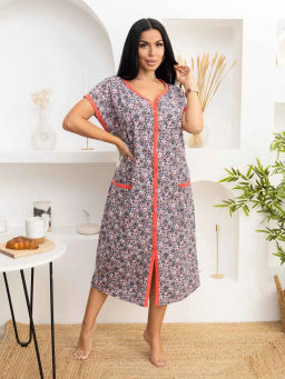 Халат женский, цвет серый