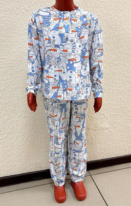 Пижама детская К-2010 снеговики