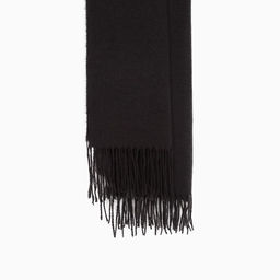 Палантин женский MINAKU однотонный цв. черный, размер 68*180 см