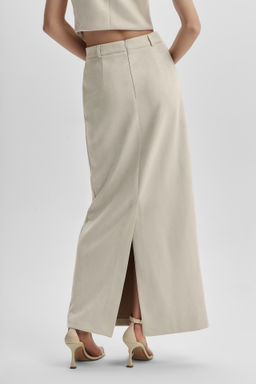 Юбка из замши прямого силуэта - Mollis фото 4