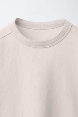 CAMISETA LISA INTERLOCK / Crudo - Zara фото 4