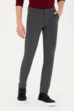 Мужские брюки из плотной ткани антрацитового цвета - U.s. polo assn фото 10