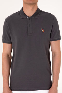 Erkek Slim Fit Polo Yaka Antrasit Basic Ti__rt Sepette S_rpriz _ndirim - U.s. polo assn фото 6