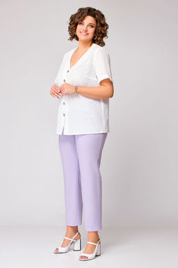 Блуза Swallow 803.2 черный+серебряный узор фото 390