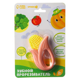 Погремушка с прорезывателем Овощной МИКС, Крошка Я: Кукуруза, цвет МИКС, Крошка Я  фото 7