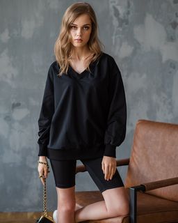 Свитшот с V-образным вырезом 93.4 - Elena sorti фото 2