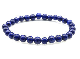 Браслет из лазурита искусственного шарик 6мм