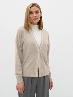 Conso/KCS 220719 - cappuccino Кардиган Женский  фото 4