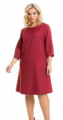 Платье 938 бордовый