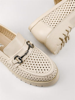 Лоферы женские комфорт 630-10 Bej