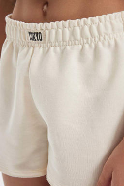 Тканые шорты с маркировкой для девочек - Defacto фото 5