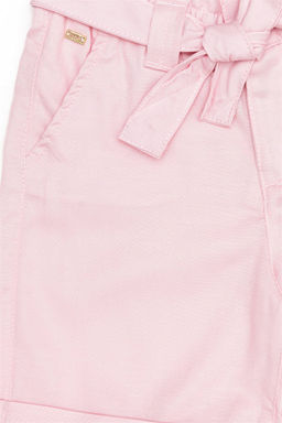 Тканые шорты пудрового цвета для девочек Неожиданная скидка в корзине - U.s. polo assn фото 3