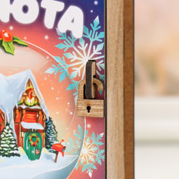 Новогодняя копилка-книга для денег «Тепла и уюта», для купюр, монет, дерево, 14×12×5 см