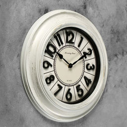 Часы настенные интерьерные «Вектор», серия: Классика, бесшумные, плавный ход, d=40 см, от батарейки 1хАА