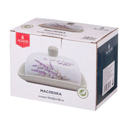 Масленка AGNESS "ДУША ПРОВАНСА" 17*12,5*9 см, керамика арт. 358-2071