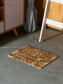 Коврик из тикового дерева, 40×30×0.7 см