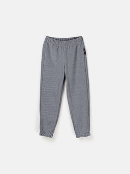 Джоггеры Графит из фактурного флиса