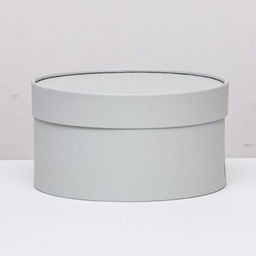 Подарочная коробка Frilly пепельно-серый, завальцованная без окна, 21 х 11 см