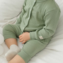 Комбинезон Крошка Я, BASIC LINE, рост 74-80 см, цвет зелёный  фото 3