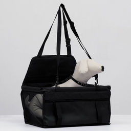 Автокресло для животных 40*30*25 см, чёрное - Пижон фото 2