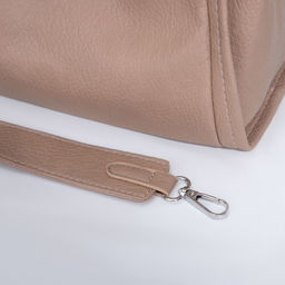 Сумка-тоут на кнопке, косметичка на молнии, цвет бежевый - Simaland фото 5