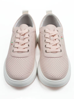 03-YH324-4 PINK Полуботинки летние женские (натуральная кожа)