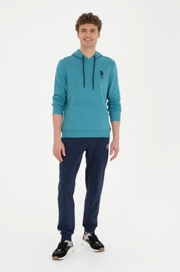 Erkek Petrol Basic Sweatshirt