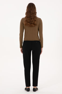 Kad_n Siyah Kanvas Pantolon - U.s. polo assn фото 4