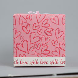 Складная коробка Сердечки, 18 х 18 х 18 см - Дарите счастье фото 4