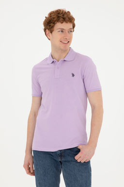 U. S. Polo Assn / Мужская сиреневая базовая футболка - U.s. polo assn фото 10