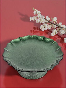 Блюдо на ножке, 21х8 см, стекло, зеленое, Seville - Anna lafarg фото 7