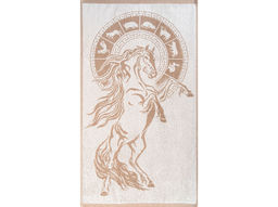 Полотенце махровое 6с103.512ж2 Гороскоп-лошадь (лен3) 50х90см