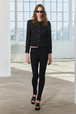 TEXTURED SEQUIN JACKET ZW COLLECTION