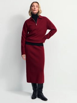 Джемпер поло с молнией / Zarina